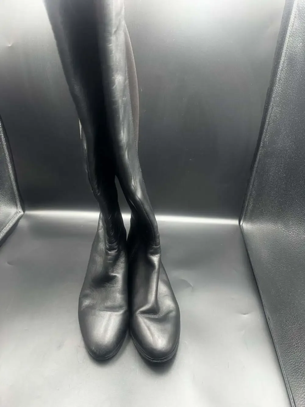 Michael Kors Black Leather Knee High Boots